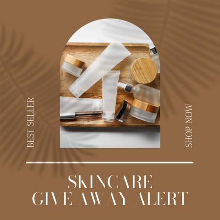 Modèle de visuel Publicité de nouveaux produits de soins de la peau - Instagram