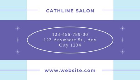 Hair Coloring and Styling Salon Business Card US Design Template