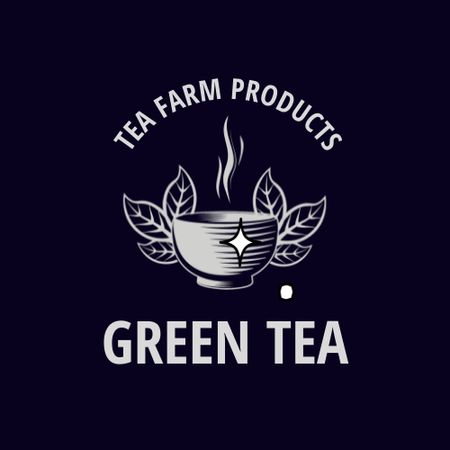 Plantilla de diseño de granja de té ad Animated Logo 