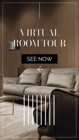 Real Estate Virtual Apartment Interior Review TikTok Video Design Template