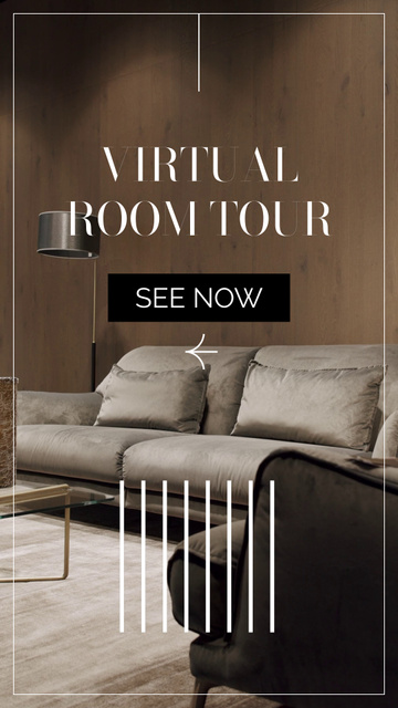 Platilla de diseño Real Estate Virtual Apartment Interior Review TikTok Video