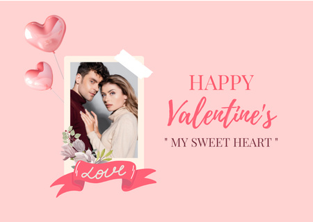Happy Valentine  - Card Card Design Template