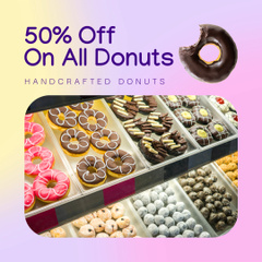 Sweetest Doughnuts At Half Price Offer