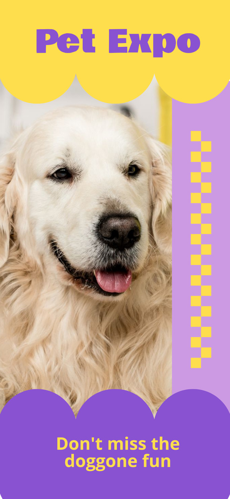 Ontwerpsjabloon van Snapchat Geofilter van Purebred Dogs Expo Notification