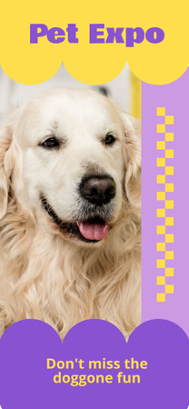 Designvorlage Benachrichtigung zur Ausstellung für reinrassige Hunde für Snapchat Geofilter