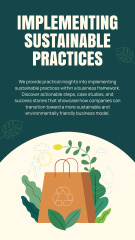 Services for Introduction of Sustainable Practices for Business