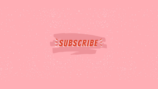 Designvorlage Subscribe inscription in pink für Youtube