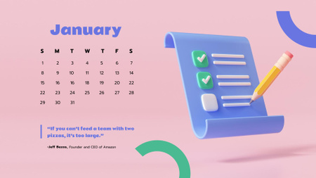 Illustration of Sheet with Notes Calendar – шаблон для дизайна