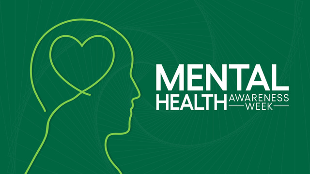 Awareness Week Mental Health with Heart Zoom Background Šablona návrhu