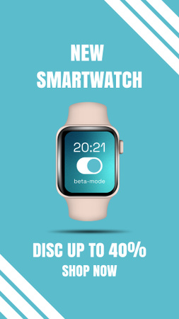 Designvorlage Neue Smartwatch für Instagram Story