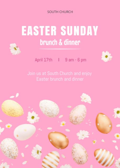 Step into the Easter Sunday Invitation Design Template