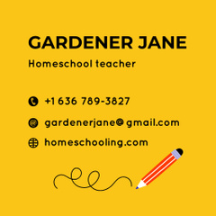 Homeschooling Teatcher Service Offer with Pencil
