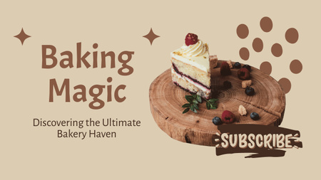 Platilla de diseño Baking Delicious Cakes Tips Youtube Thumbnail
