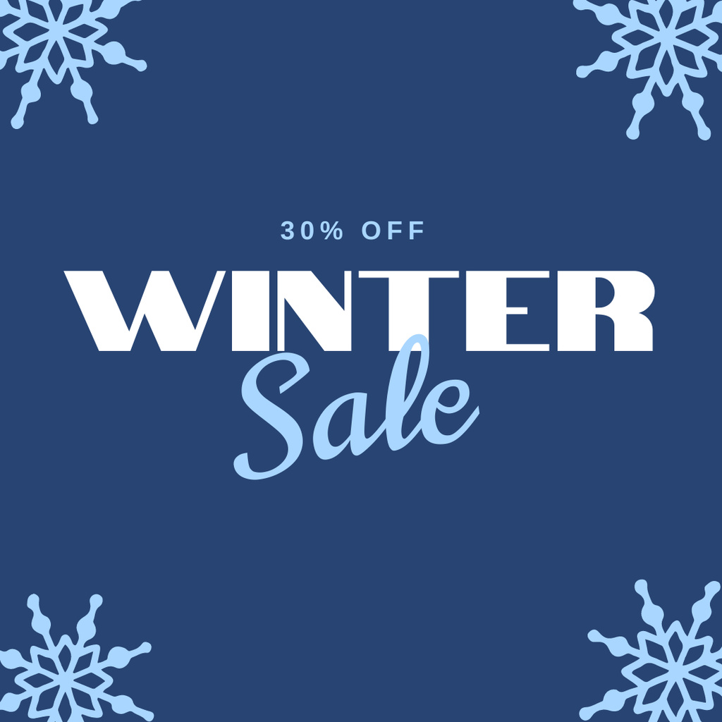 Winter Special Sale Announcement Instagram Πρότυπο σχεδίασης