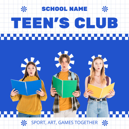 Template di design Teen's Club With Lots Of Activities Instagram