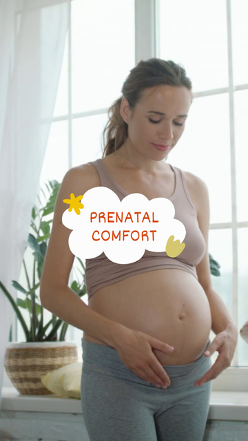 Comfy Prenatal Support Belt Available Now TikTok Video Modelo de Design