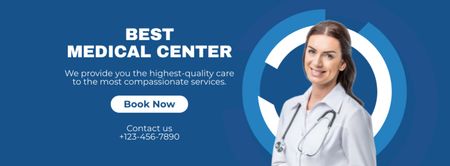 Platilla de diseño Services of Medical Center Facebook cover