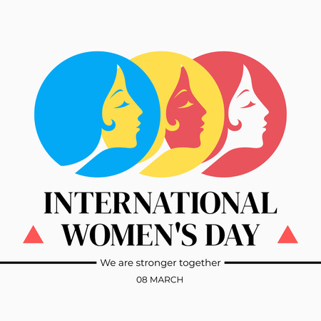 Powerful Inspiration on International Women's Day Instagram Design Template