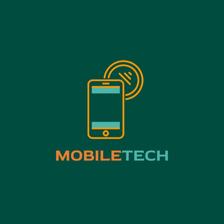Emblem with Phone Logo – шаблон для дизайну