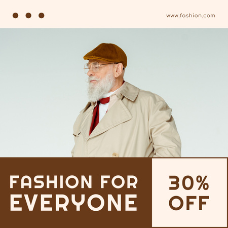 Fashion For Everyone Sale Offer Animated Post Design Template