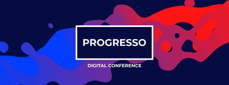 Progresso Digital Conference Facebook Video cover Πρότυπο σχεδίασης