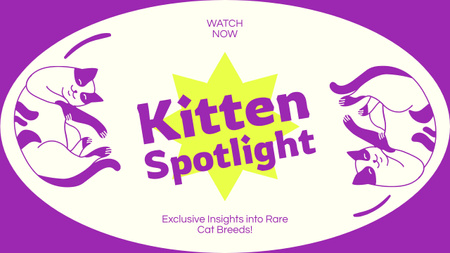 Rare Cat Breed Overview Youtube Thumbnail Design Template