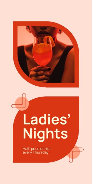 Designvorlage Lady Night's Exclusive Event für Graphic