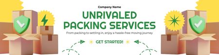 Offer of Unrivaled Moving & Storage Services Twitter Design Template