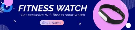 Offer of Modern Fitness Watch Ebay Store Billboard tervezősablon