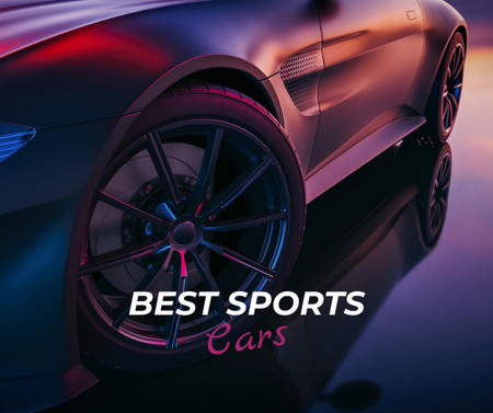 Modern sports car Facebook Design Template