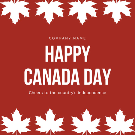 Vibrant Canada Day Celebration Event Instagram Design Template