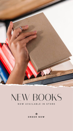New Arrivals Books Instagram Story Design Template