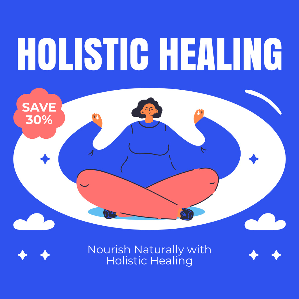 Holistic Healing Offer With Savings Instagram AD Design Template