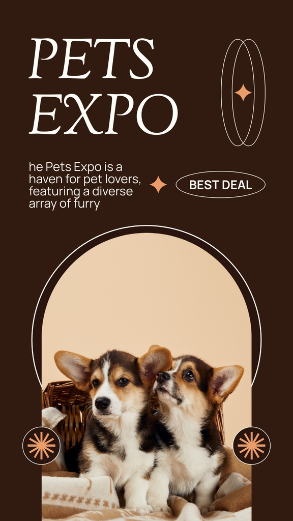 Ontwerpsjabloon van Instagram Story van Best Deals on Pets Expo