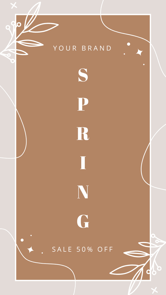 Spring Sale Offer in Pastel Colors Instagram Story Design Template