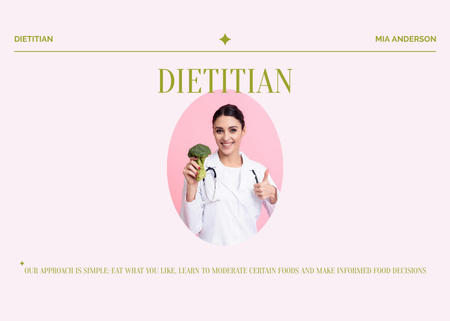 Professional Dietitian Services Flyer 5x7in Horizontal Tasarım Şablonu