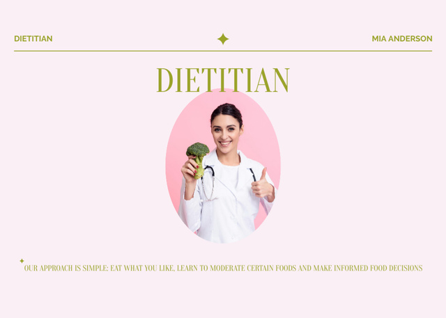 Professional Dietitian Services Flyer 5x7in Horizontal Tasarım Şablonu