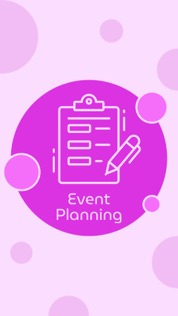 Plantilla de diseño de Planificación de eventos con tableta y lápiz Instagram Highlight Cover 
