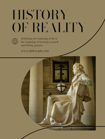 Modèle de visuel histoire de la réalité - Poster US