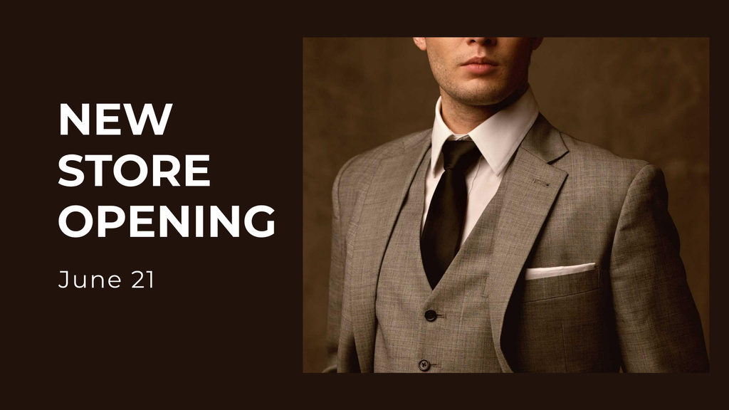 Template di design New Clothes Store Opening Announcement FB event cover