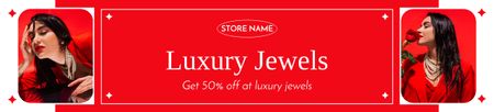 Sale Offer of Luxury Jewels Ebay Store Billboard tervezősablon