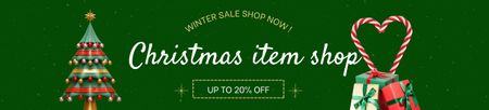 Platilla de diseño Christmas Items Shop Ad Ebay Store Billboard