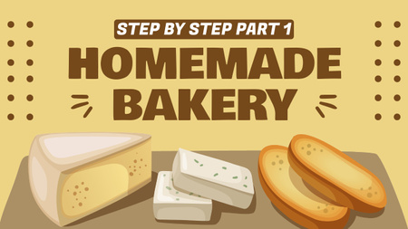 How to Cook Homemade Bakery Youtube Thumbnail Design Template
