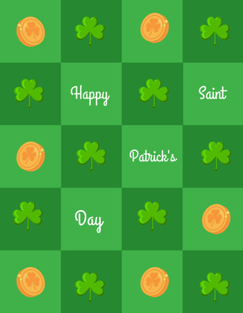 Holiday Wishes for St. Patrick's Day T-Shirt Design Template