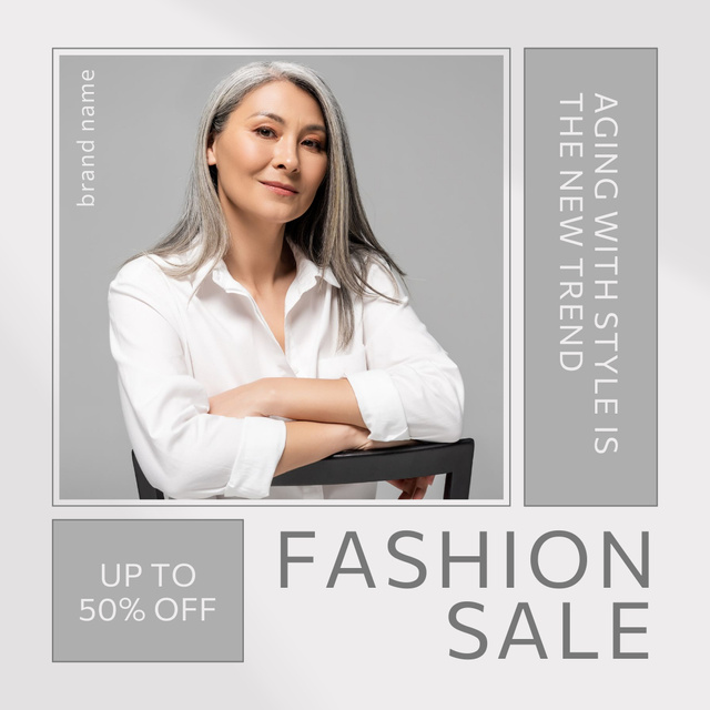 Age-Friendly And Trendy Fashion Sale Offer Instagram Design Template