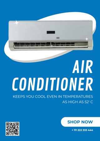 Air Conditioners Retail Blue Flayer Design Template