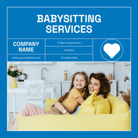Babysitting Services Offer Instagram Design Template