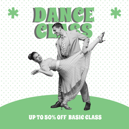 Platilla de diseño Discount Offer on Basic Dance Class Instagram