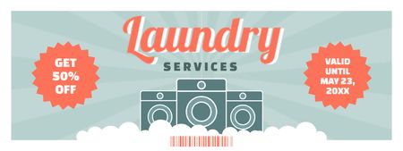 Template di design Offri sconti sul servizio di lavanderia Coupon