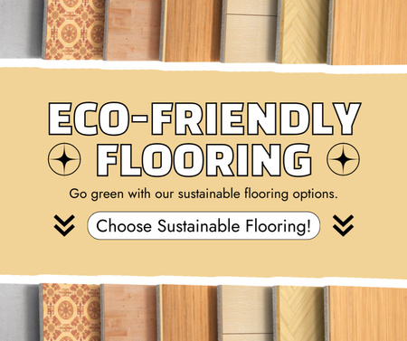 Eco-Friendly Flooring Ad Facebook Tasarım Şablonu
